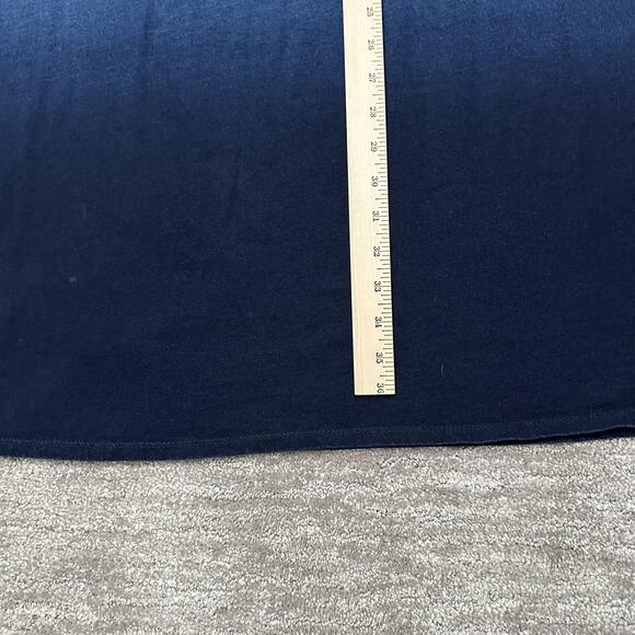 Pure Jill Indigo Dress Womens Small Blue Ombre Short Sleeve Casual Soft Cotton - Picture 8 of 8